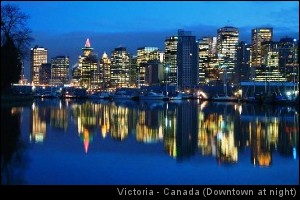 Victoria at night