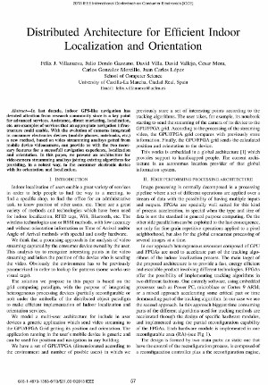 Distributed architecture for efficient indoor localization and orientation