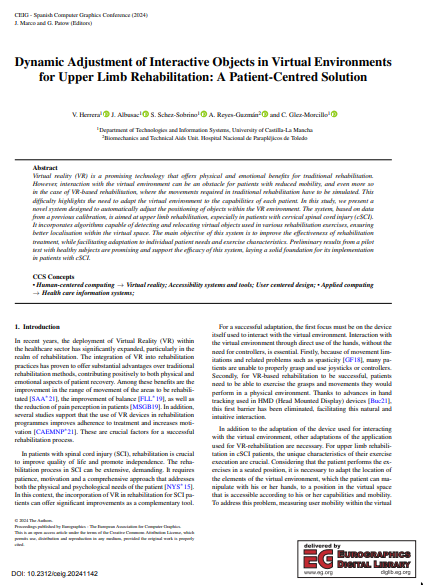 Dynamic Adjustment of Interactive Objects in Virtual Environments for Upper Limb Rehabilitation: A Patient-Centred Solution